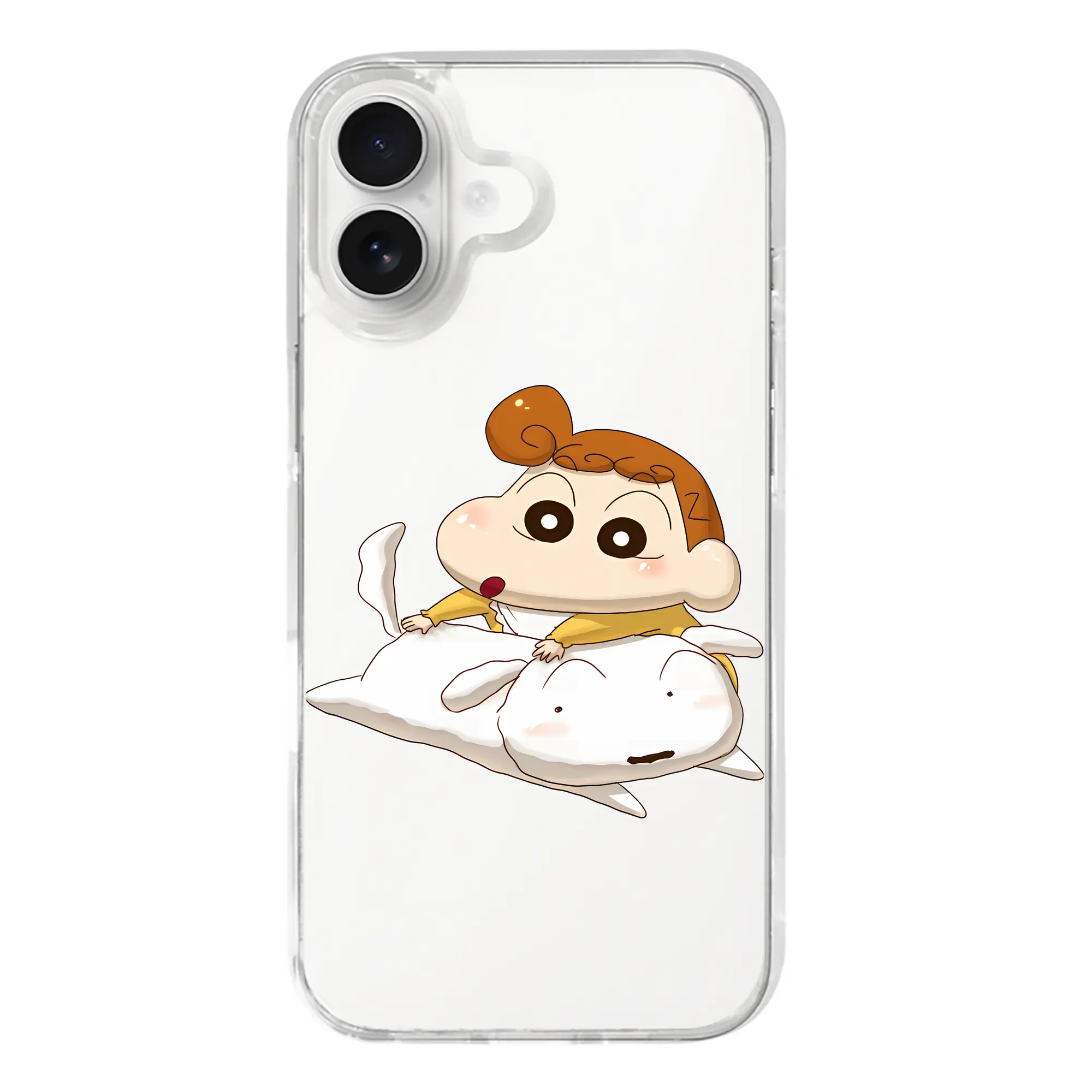 クレヨンしんちゃん グッズ シロ - iPhone 17シリーズ 透明スマホケース – 薄型・耐衝撃・精密フィット保護カバー